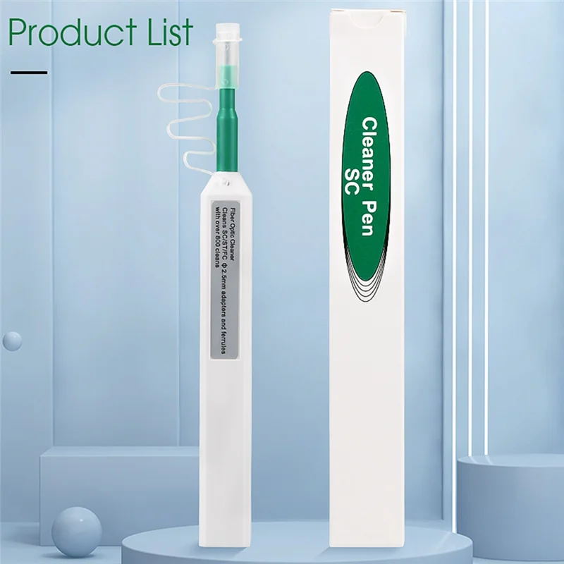 A99E-Fiber Optic Connector Cleaner 2.5Mm SC/FC ST One-Click Cleaning Pen Fiber Cleaner Tool