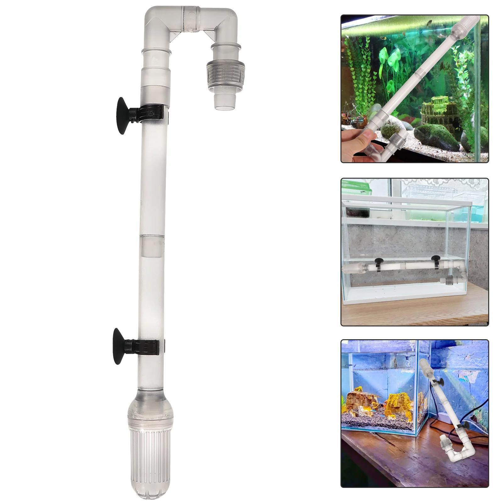 Water Hose Fish Tank Pipe Fittings Replacement Plastic Tube Large Filters Small Inflow Grey Supply Aquarium