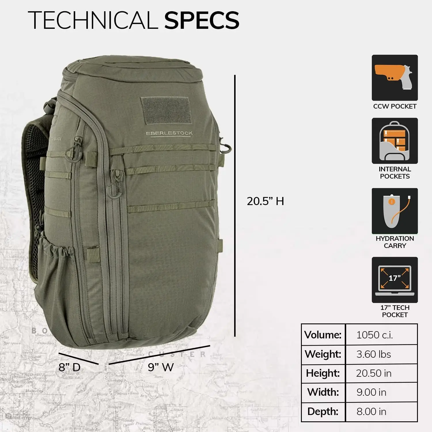 Switchblade Pack - Low Profile Tactical EDC Backpack for Maximum Space and Organization