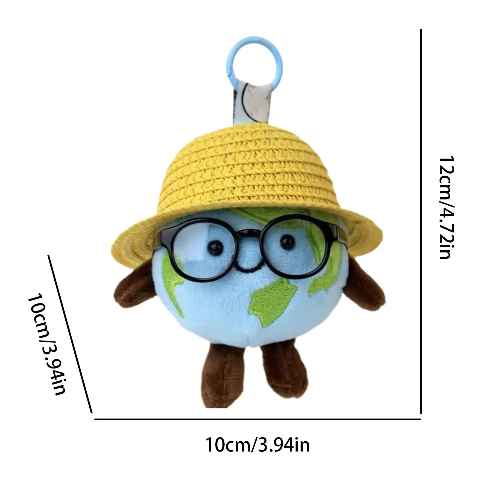 Llavero de felpa con forma de bolso de dibujos animados, diseño de tierra, bonito llavero con muñeco, colgante para mochila, monedero, cartera, bolso, viaje en coche