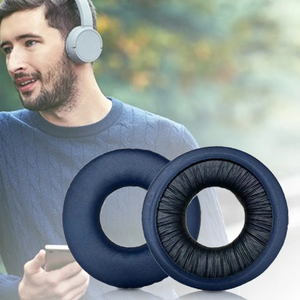 Coussin d'oreille de téléphone de sauna de mousse à mémoire de forme, isolation phonique, coussins d'oreille confortables pour SONY WH-CH500 téléphone de sauna supra-auriculaire