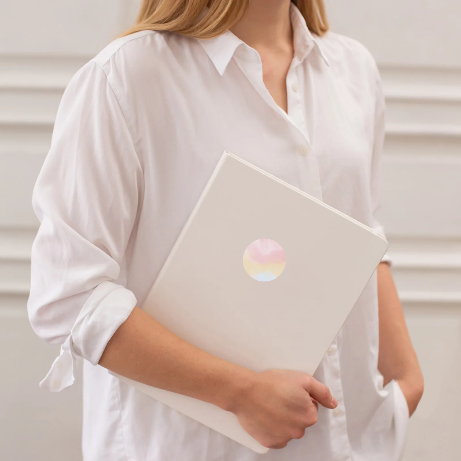 

1 Roll Gradient Color Thermal Labels Printing Shipping Address Labels for Mailing Organizing Sticker Paper