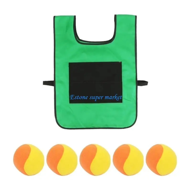 

090B Engaging Sticky Ball Vest Set for Children for Parks Birthdays and Backyard Fun Party Game
