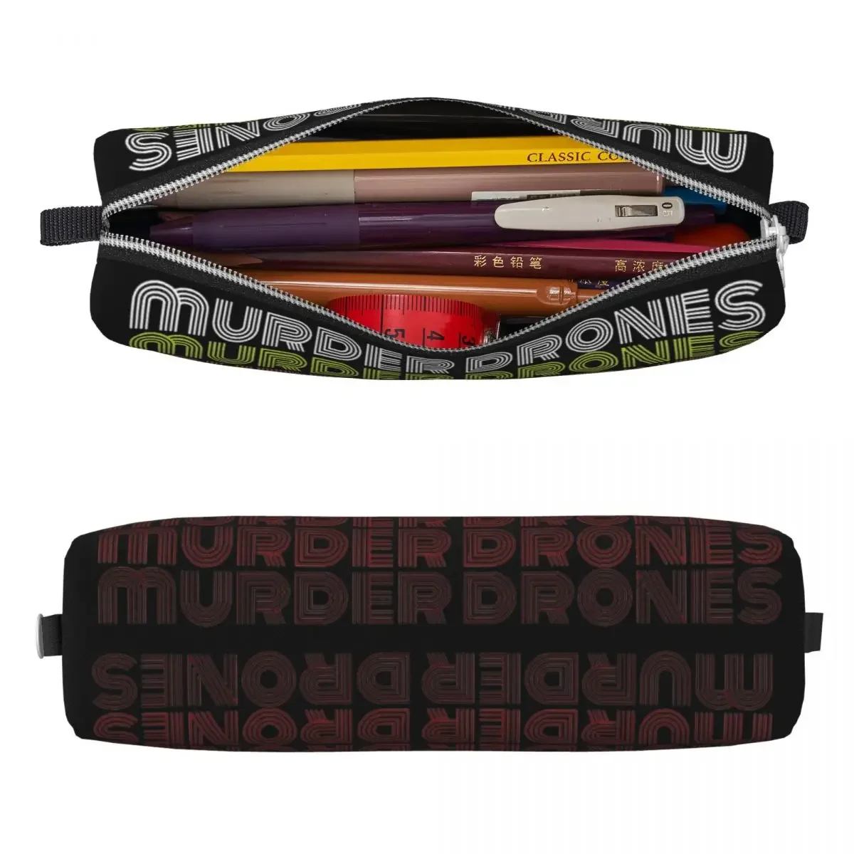 Murder Drones Pencil Case Creative Pen Box Bag Girl Boy Big Capacity School Supplies Gifts Pencilcases