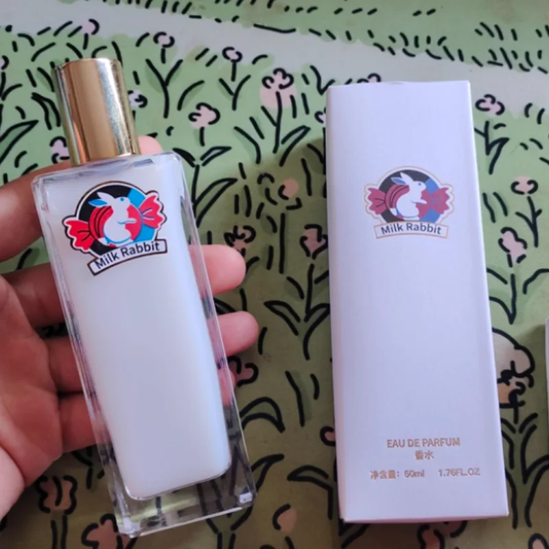Perfume de caramelo de leche de conejo blanco grande, gran oferta, sabor a leche, marca de coco, fragancia para mujer, sabor a comida Oriental, Perfume de caramelo de leche