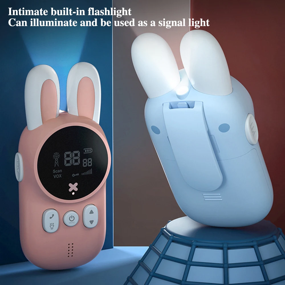 2 pçs walkie-talkie infantil pai-filho brinquedos interativos mini telefone sem fio, walkie talkie para crianças meninos e meninas, presente do bebê
