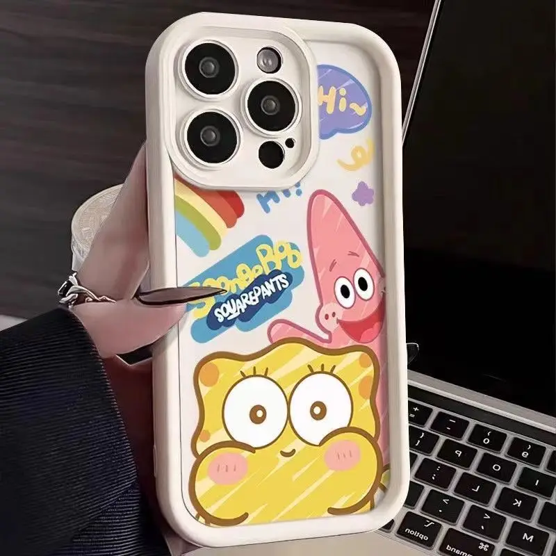 Phone Case For Motorola Moto E40 E32 E30 E13 E22 G53 G84 G34 G24 G04 G14 G54 G22 G30 G20 G10 Lovely SpongeBob Patrick Star Cover