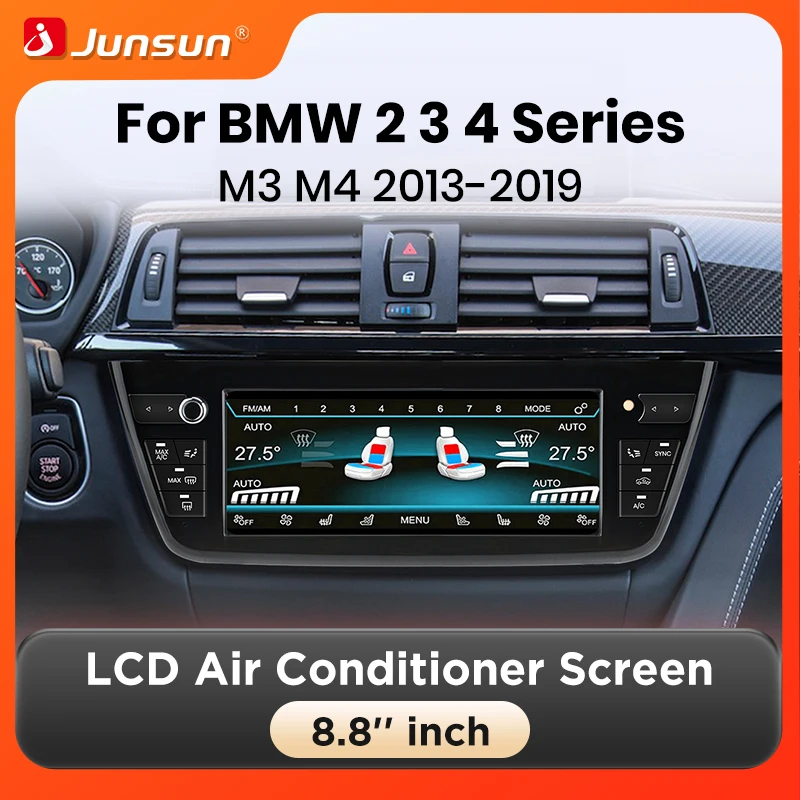 Pantalla de aire acondicionado Junsun para BMW serie 2/3/4 F30 F31 M3 M4 2013-2019 Panel de Control de clima Digital LCD pantalla táctil de CA