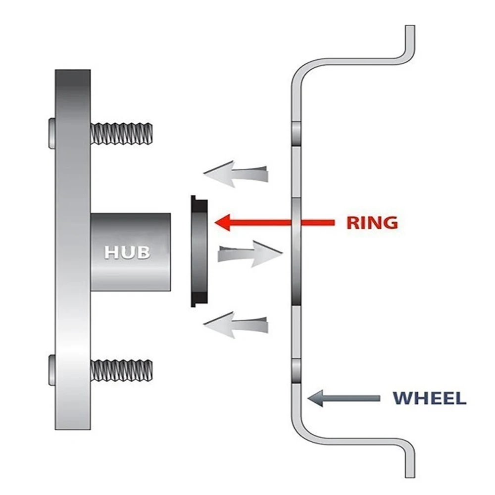 4Pcs/Set Car Accessories Plastic Wheel Hub Centric Ring 73.1 to 67.1 Wheel Hub Ring OD = 73.1mm ID = 67.1mm Wheel Center Ring