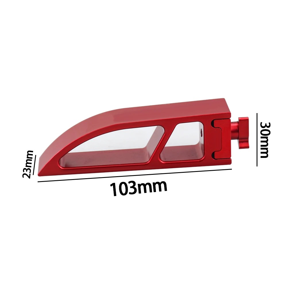 Schuurpapierhouder, compact doe-het-zelf-handgereedschap, platte boogpolijstgereedschap van aluminiumlegering voor houtbewerking, vast polijstmodel