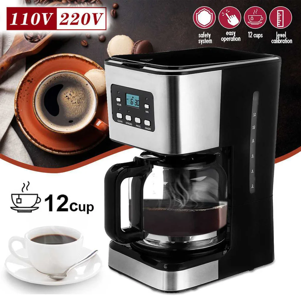 Household automatic drip coffee machine Coffee machine Household automatic all-in-1machine American drip кофеварка с кофемолкой