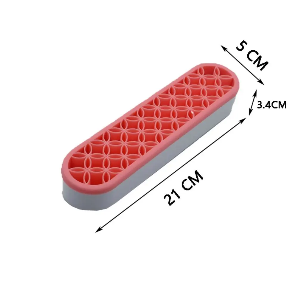 女性と女の子のためのシリコン化粧ブラシホルダー,多機能ソフトネイルブラシ収納ケース,ディスプレイスタンド,6色,新品