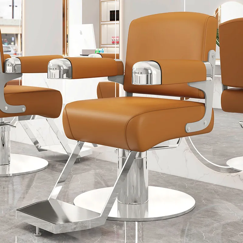 

Pedicure Barber Chair Reclining Professional Styling Barber Chair Waiting Luxury Cosmetic Sandalye Beauty Salon Furniture