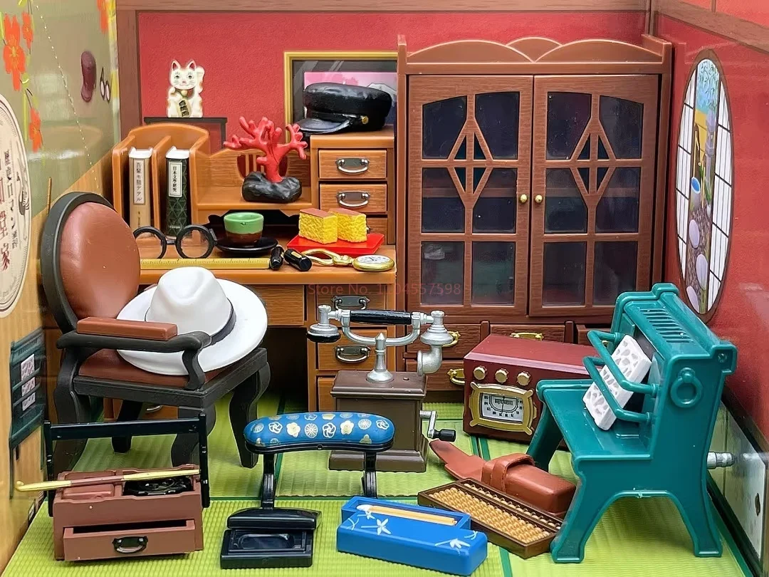 RE-MENT Real Estate Blind Box Historical Romance Tan Da Da Family Fu Zhi Tang Trendy Play Food And Figures Collectible Toys