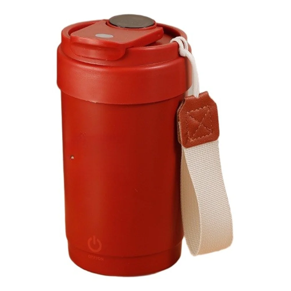 300ML Automatic Stirring Mug with Digital LCD Temp Readout for Coffee Tea Lemonade Protein Mix 316 SS USB Rechargeable