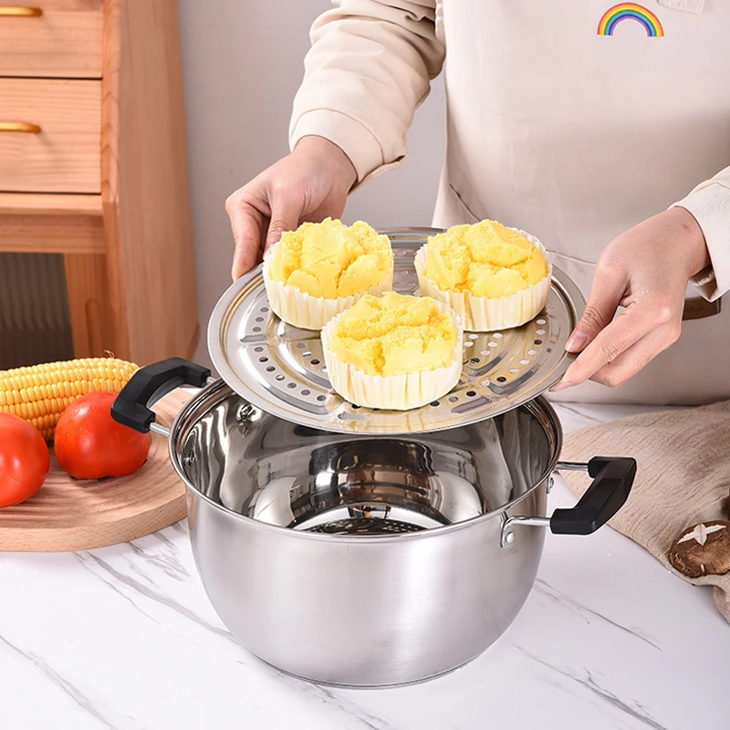 Steamer Rack Steaming Tray 304 Stainless Steel Rack Steam Shelf Buns Corn Egg Steamed Tool Kitchen Gadgets Durable Without Stand