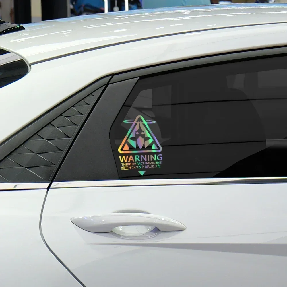 1PC Creative Rampage Warrior Warning Car Sticker, Rear Bumper Window Giass Decoration Two-Dimensional, Laptop Motorcycle Sticker