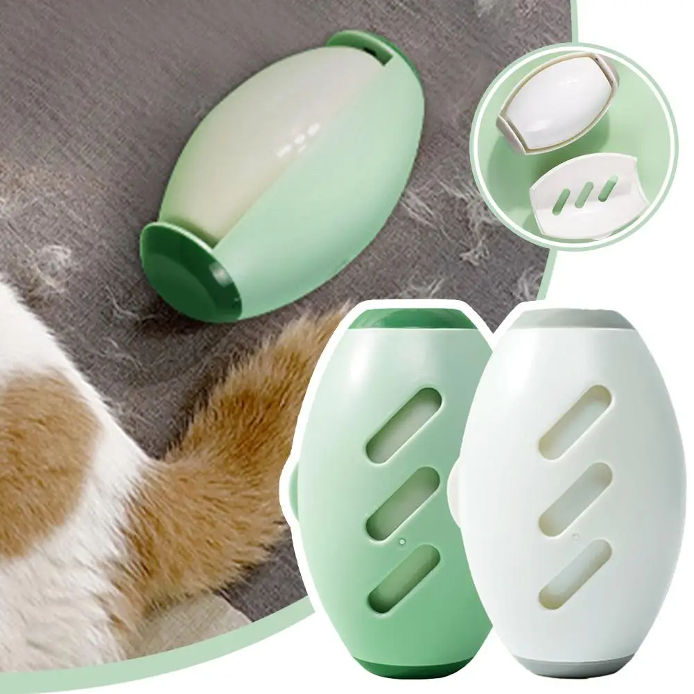 Lint Roller Pet Hair Remover Stick - Reusable Handheld Mini Brush Ball Shape For Dogs Cat Hair Removal Brush Travel Home Us I7D6