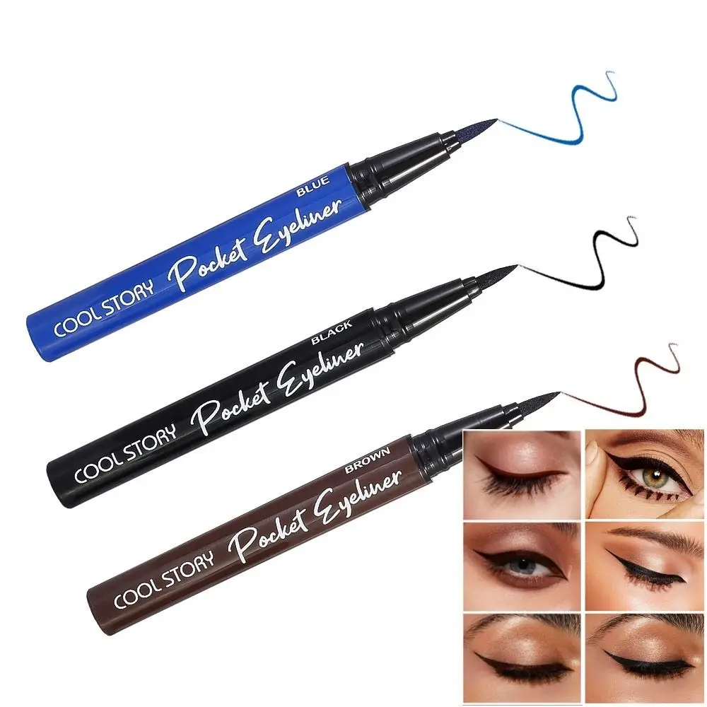 Eyeliner impermeabile a lunga durata labbra ad asciugatura rapida colore Eyeliner liquido a lunga tenuta penna Eyeliner liquido impermeabile Non appiccicosa