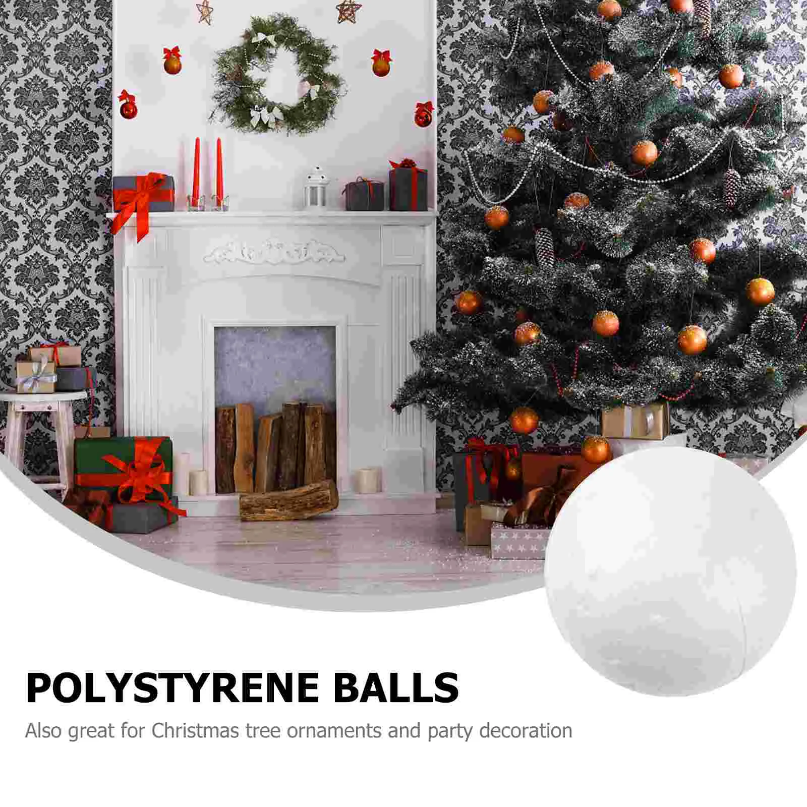 15 Pcs Polystyrene Balls 10 Cm Sphere Decorative Foam Beads Craft Solid DIY White Material Child