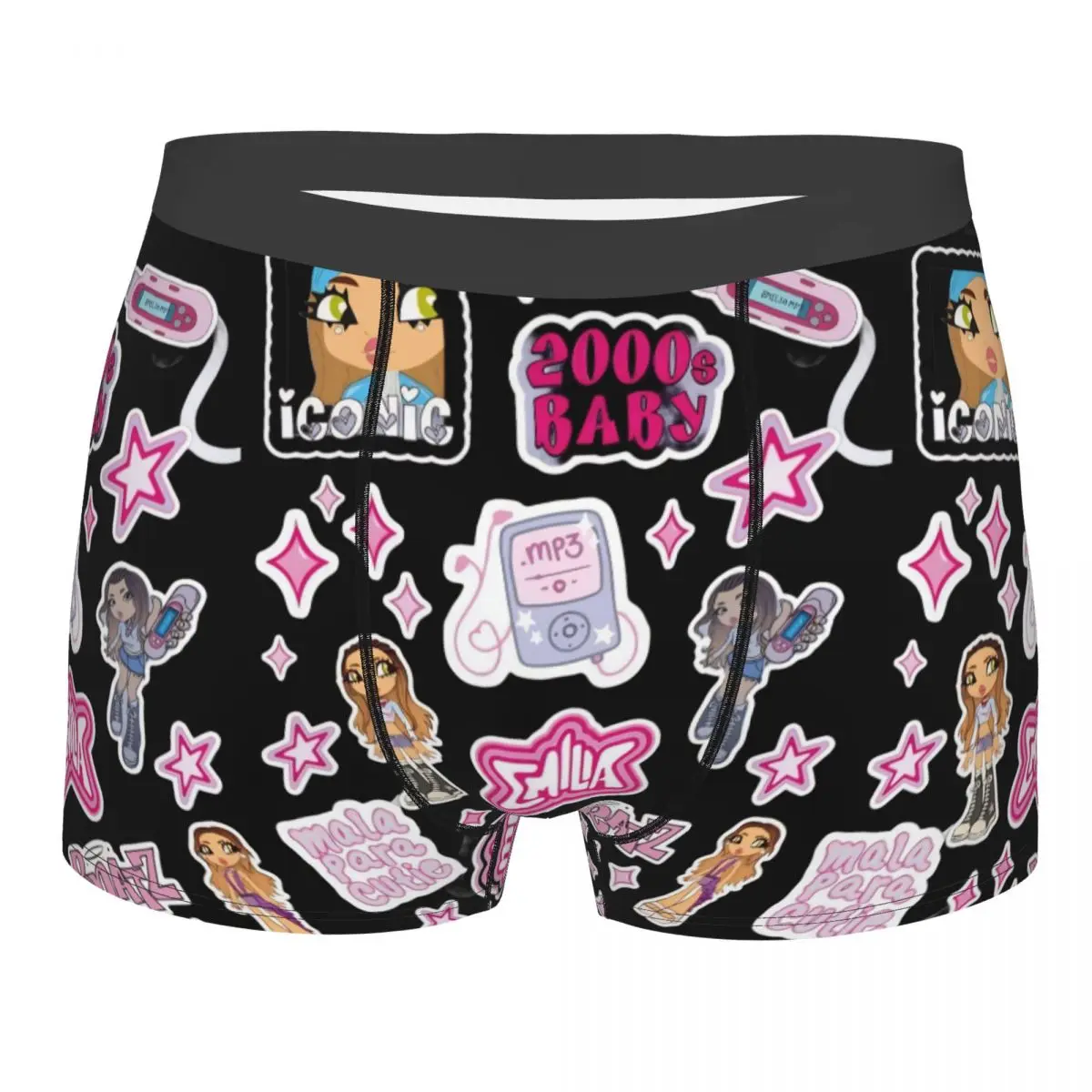 

Argentine Singer Emilia Mernes Underwear Men Sexy Printed Customized Boxer Shorts Panties