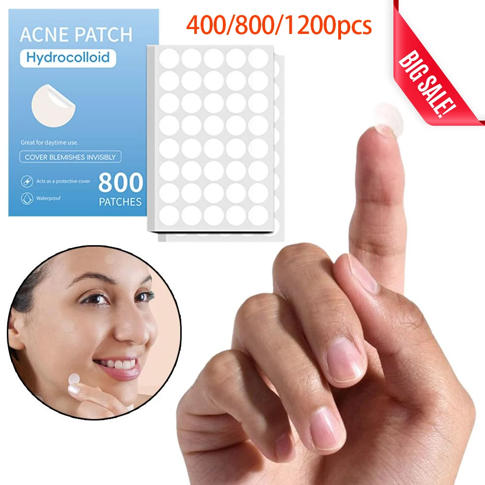 بقع البثور الغروانية المائية 400/800/1200 قطعة تشكيلة مستديرة الشكل تتحكم بشكل فعال ويمتص البثور