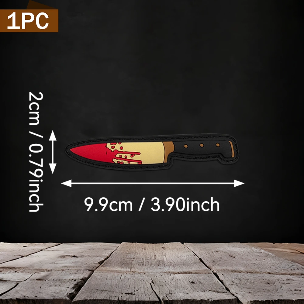 Cool-themed tool-shaped unique arm patch, 2D flat PVC material, reinforced edges, supports repeated attachment and removal, trendy and fun themed cosplay prop accessory, available in various sizes, 1pc/2pcs/3pcs soft side patch for backpacks and storage bags