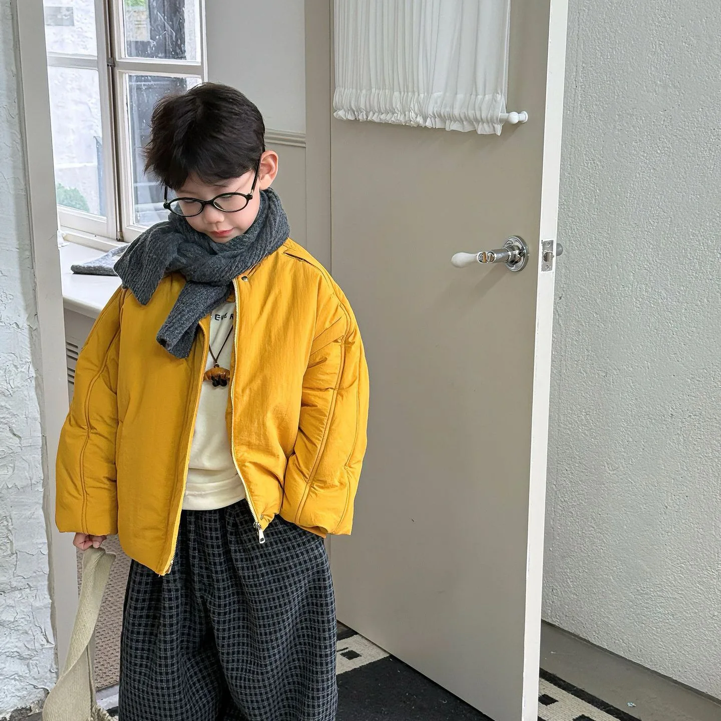 

Winter 1-10Y Kids Boys Parkas Korean Thicken Warm Children Boys Jackets Loose Zipper Versatile Little Baby Boys Padded Jackets