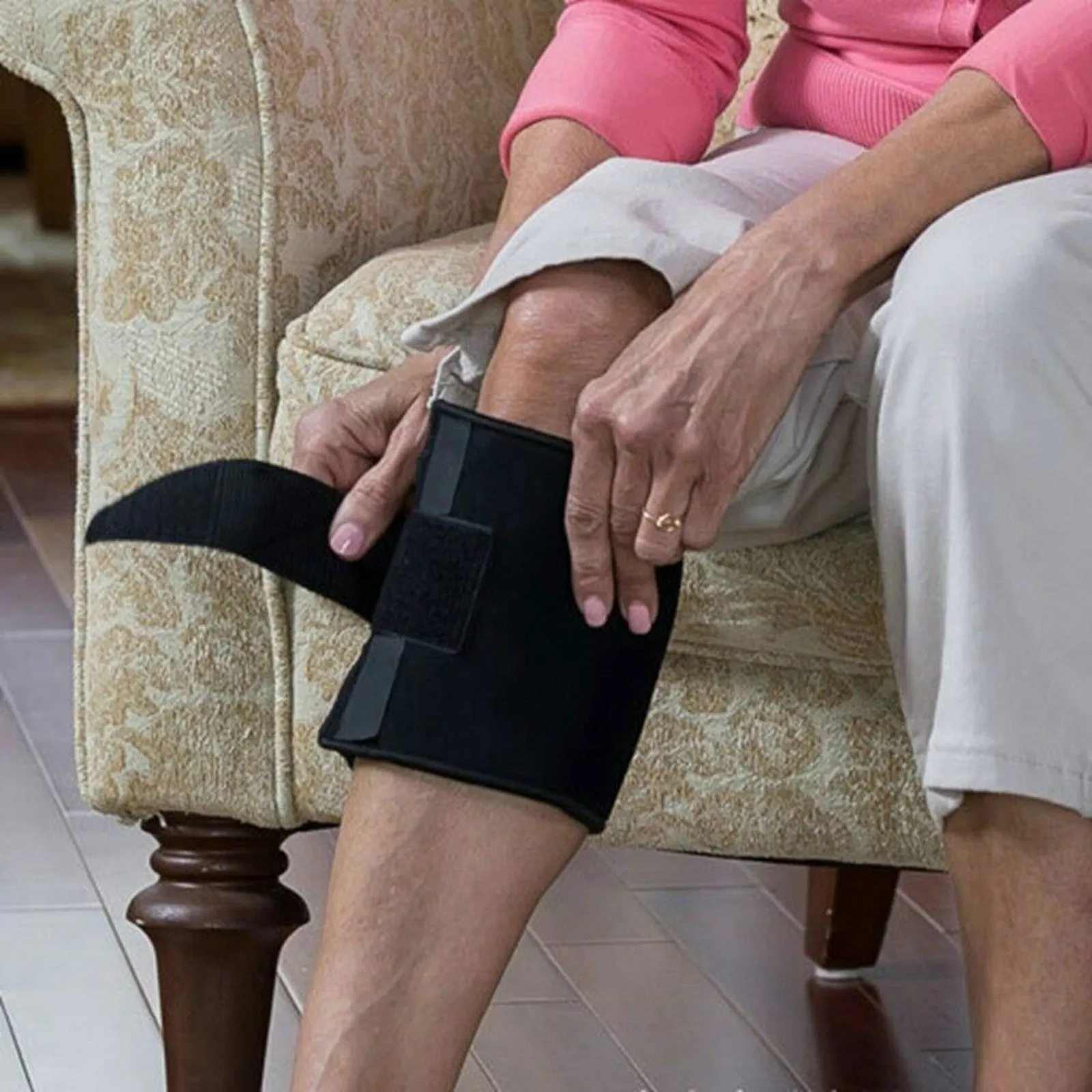 Knee Pads Brace Knee Back Pain Sciatic Knee Stone Pad Acupressure Nerve Magnetic Tension Therapy Relieve Pad Nerve Sciatic