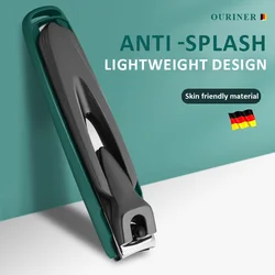 Colorful Nail Clippers Anti-Splash Nail Cutter Detachable Design Fingernail Clippers Stainless Steel Manicure Nail Tool