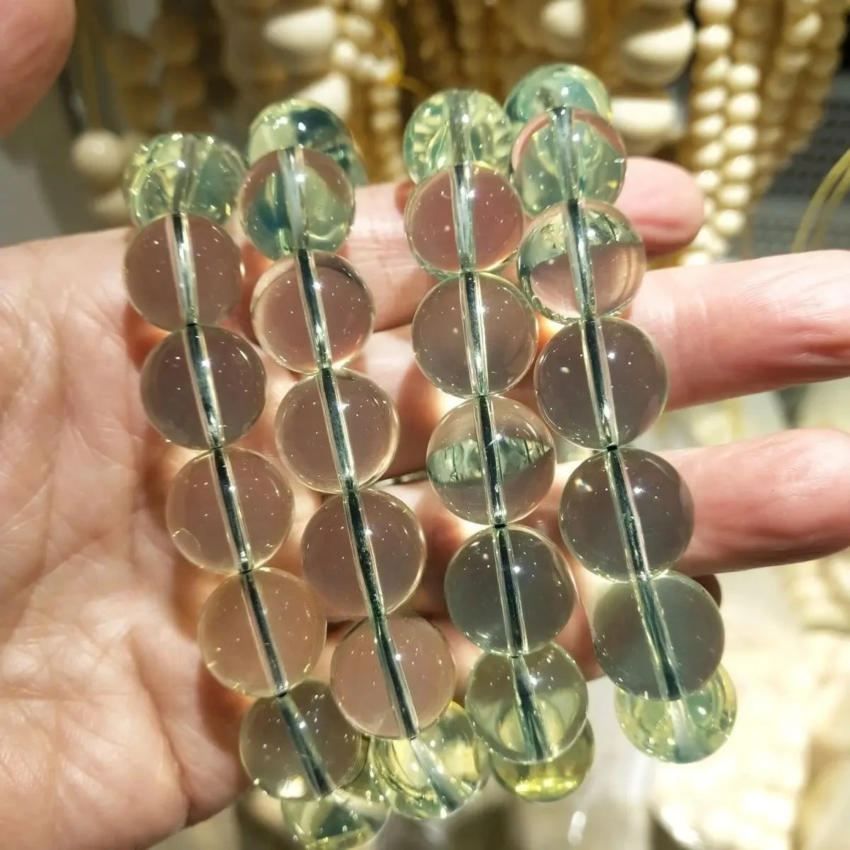 

Натуральный чистый водный синий янтарь, ручная веревка, восковые бусины Будды, круглые бусины, один круглый браслет, модные украшения для мужчин и женщин