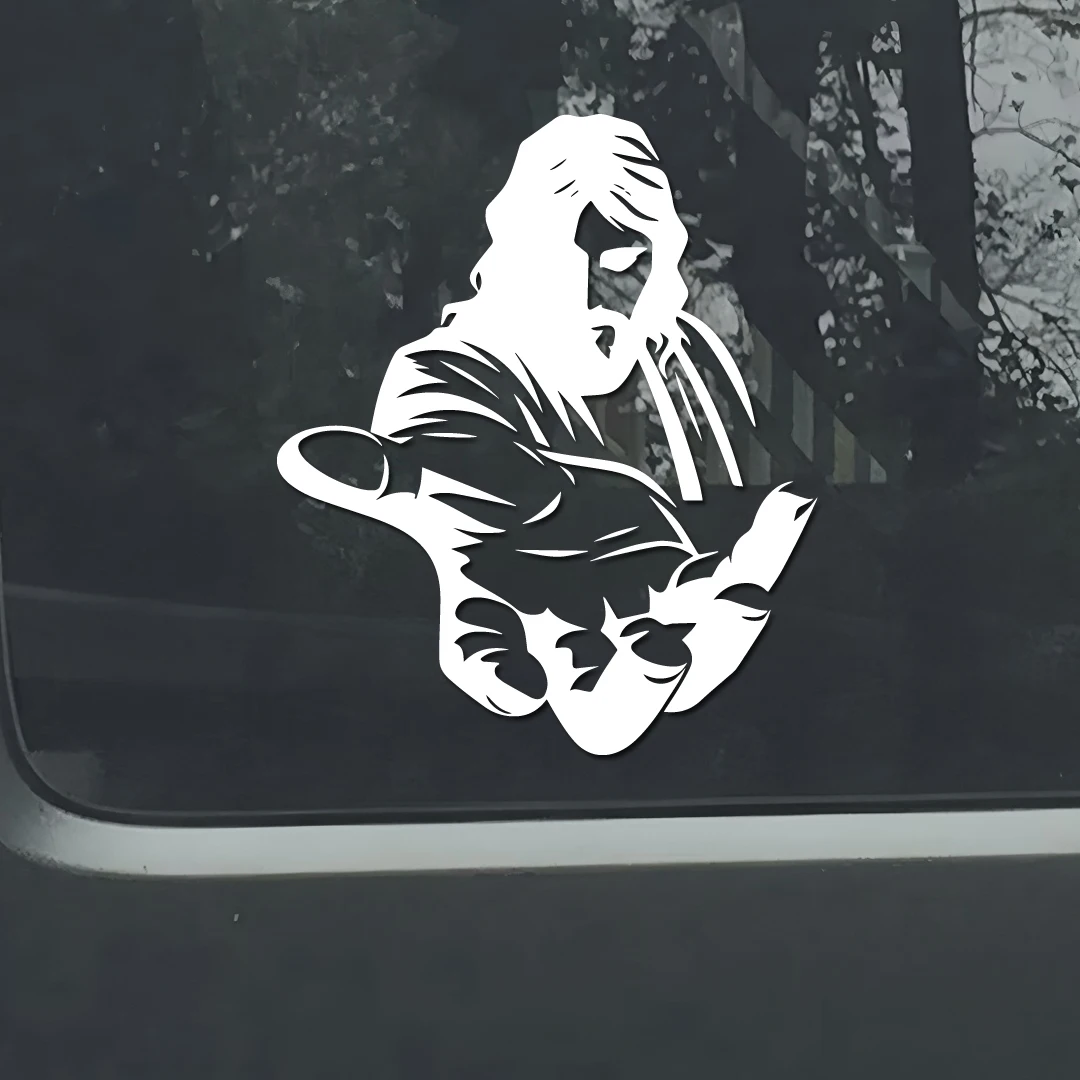 1pc Open‑Arms Faith Silhouette Vinyl Sticker, Waterproof Sun‑Resistant Removable for Car Motorcycle Exterior, Holiday Gift
