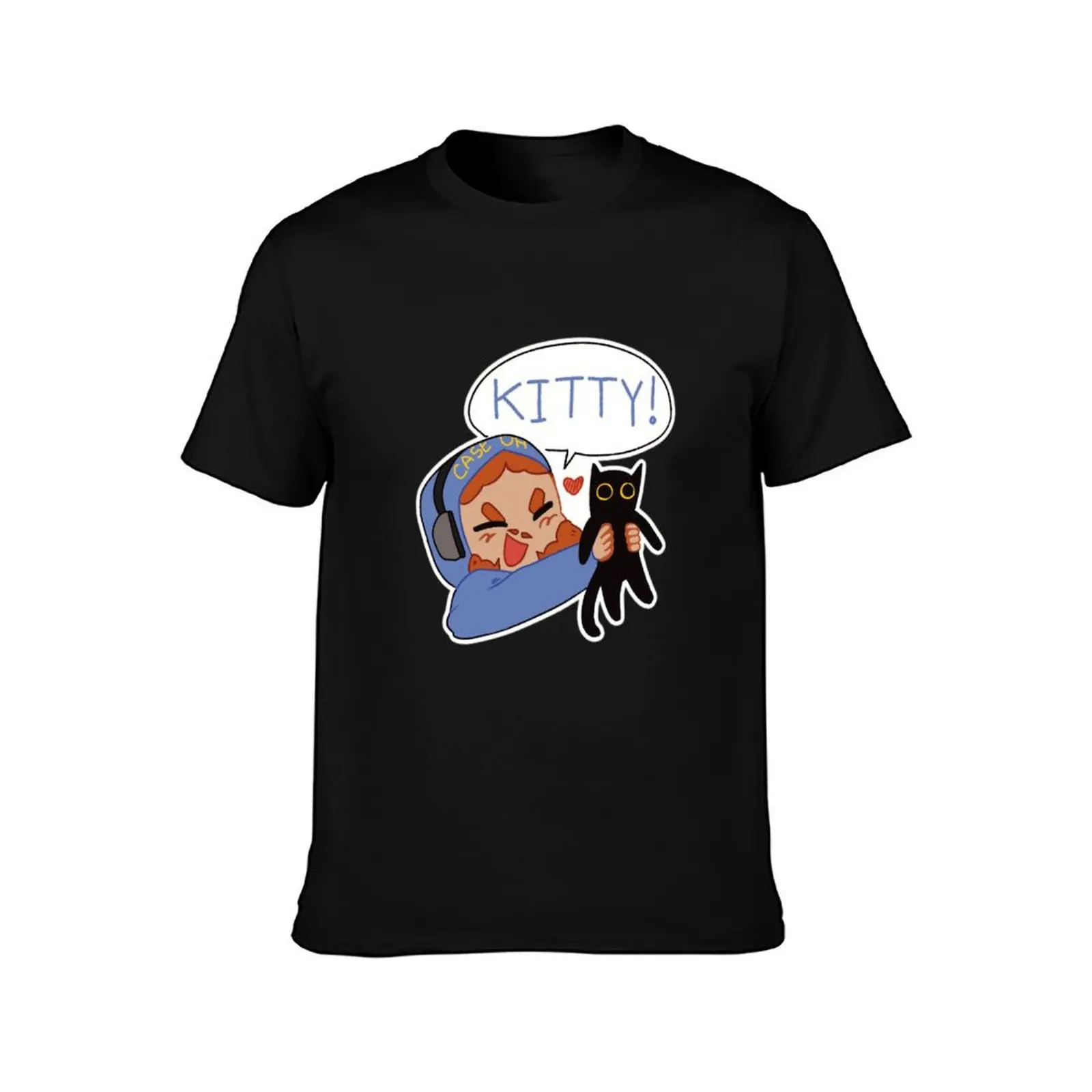 Caseoh kitty T-Shirt Work Wear Short Sleeve T-Shirt