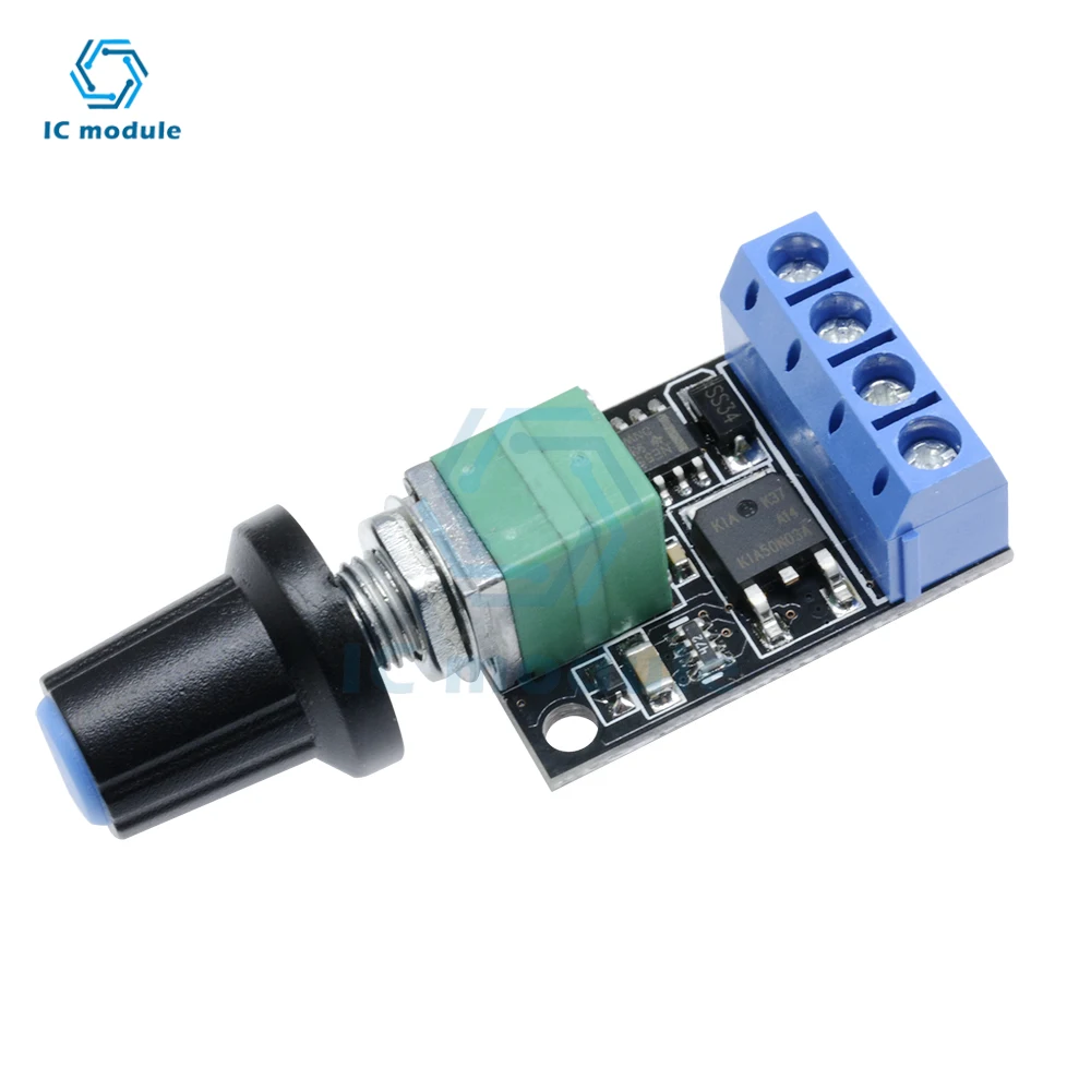10A 5V-12V DC Motor Speed Control PWM Potentiometer Governor Speed Regulation Board LED Dimming