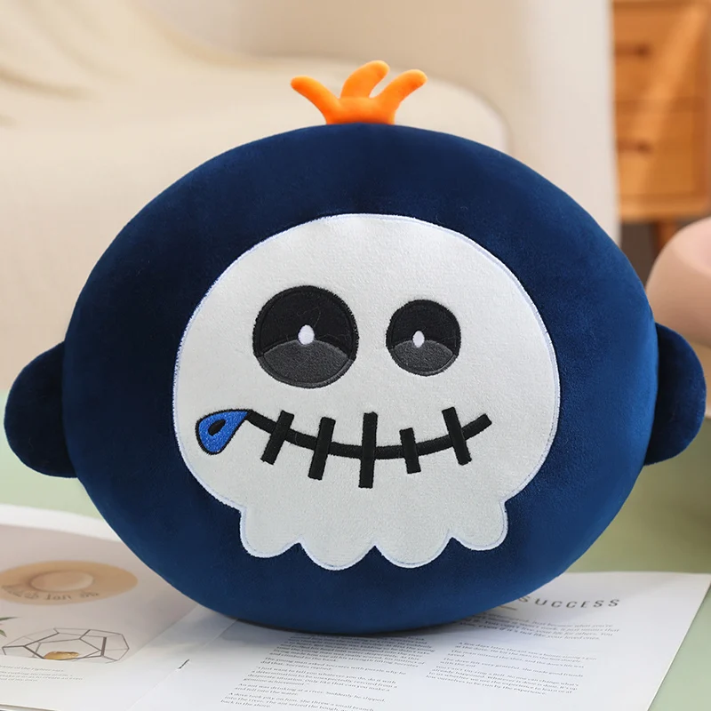 Halloween blue plush toy pillow creatively designed as a soft, comfortable, cute, and fun gift. Warm home decor adds atmosphere