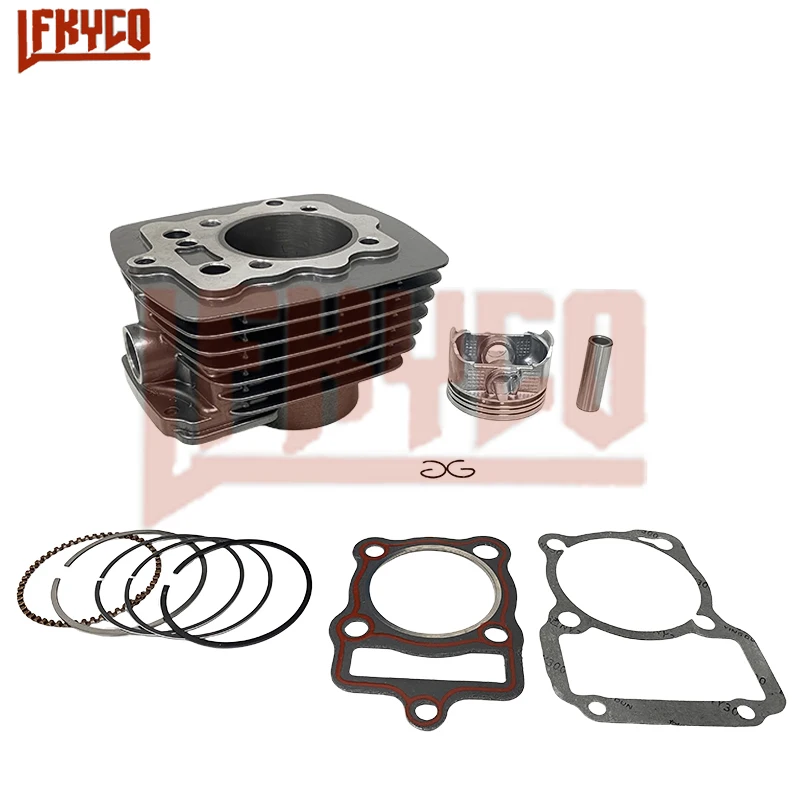 Motorcycle 65.5mm Big Bore Cylinder Kit Motor for Honda CG196 CG200 ZJ200 CG ZJ 200 to 250 BASHAN BS200 LONCIN SHINERAY LIFAN