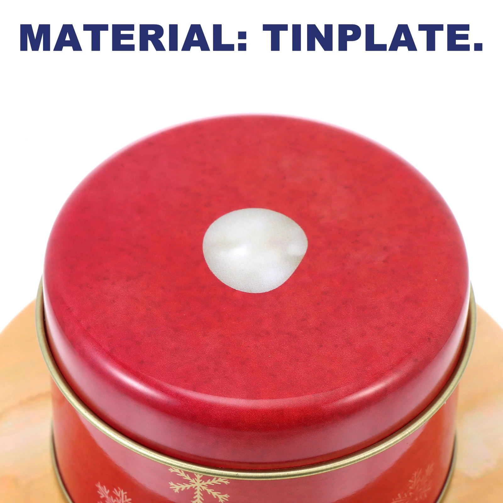 

High Quality Tinplate Boxes 3 Layers Christmas Gift Storage Containers Dustproof Moisture Resistant Bright Colors Holiday