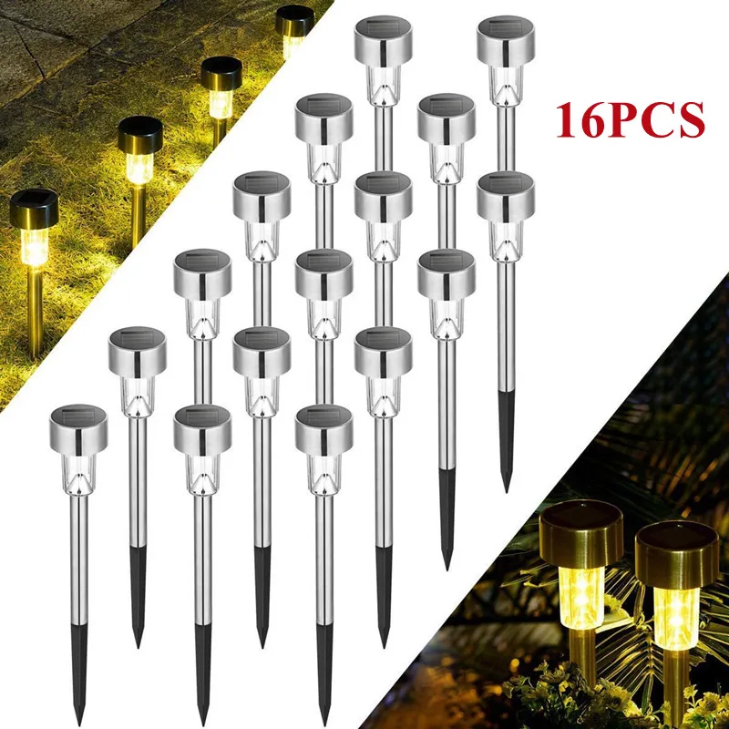 

Nice LED Solar Pathway Light Outdoor Waterproof Solar Garden Light Landscape Lawn Garden Street Yard Patio Walkway Decoration La