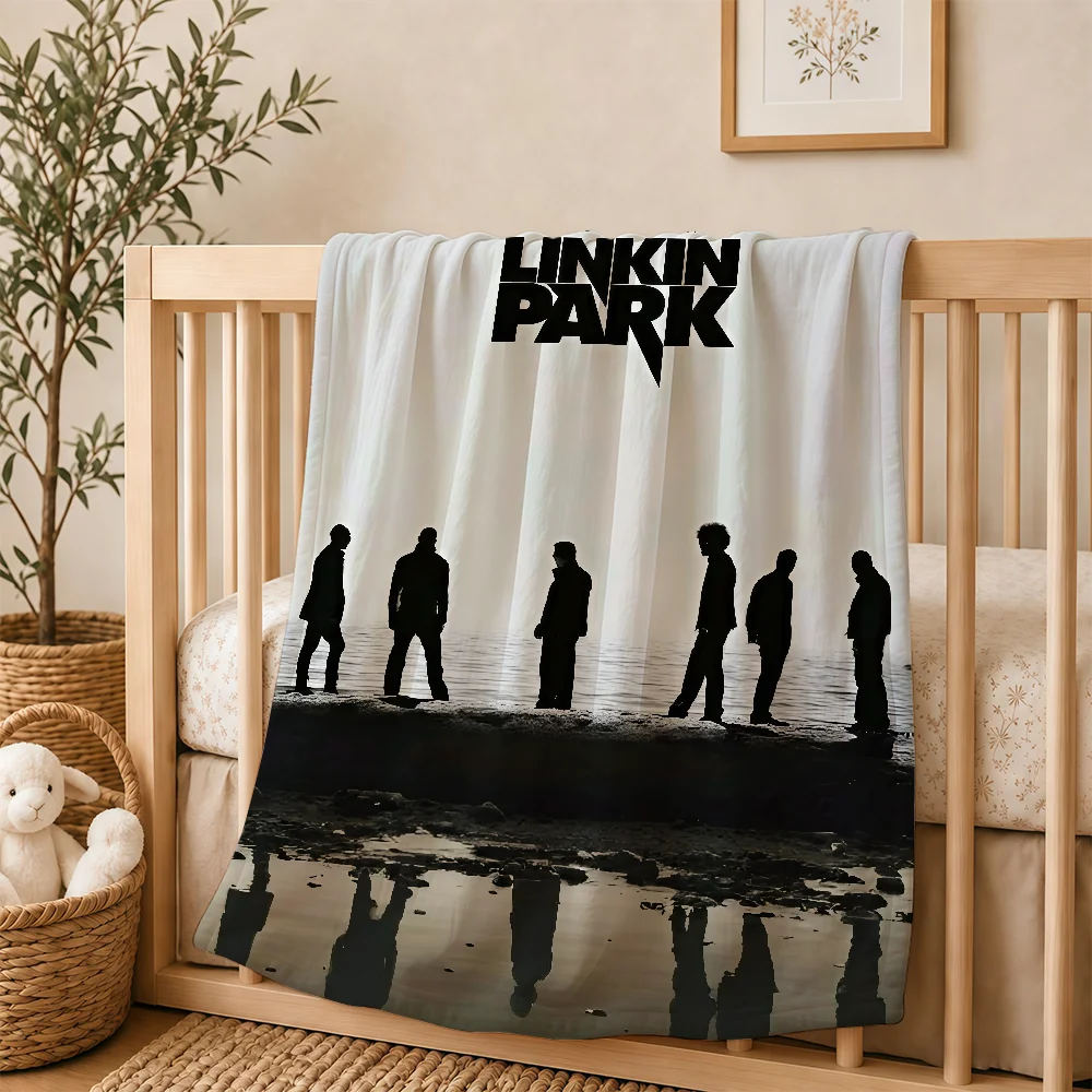 L-Linkin Band P-ParkS Blanket For Soft Warm Knee For Bedroom Living Room Bed Sofa Camping Picnic Office Gift