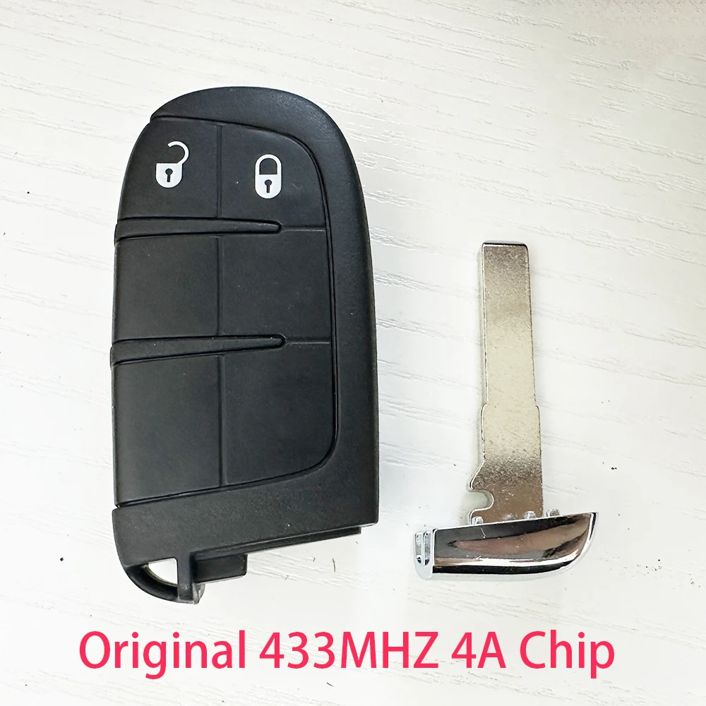 

Original 2/4 Buttons Smart Key For Jeep Compass M3N-40821302 Remote Control Key 433mhz 4A Chip Keyless