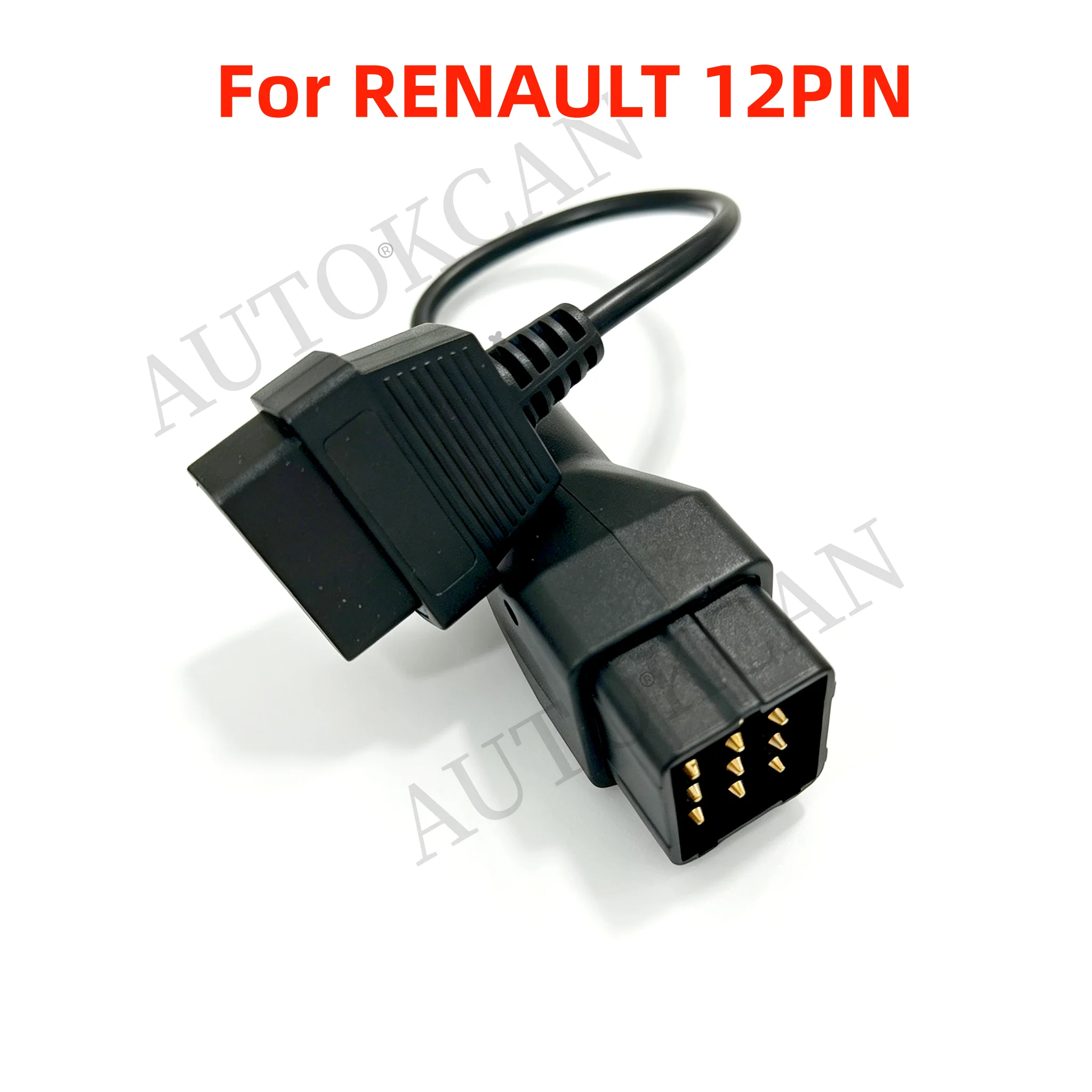 For Renault 12Pin For Gaz 12 Pin to 16Pin OBD2 Connector Cables GAZ 12pin OBD2 Extension Cable OBD Adapter