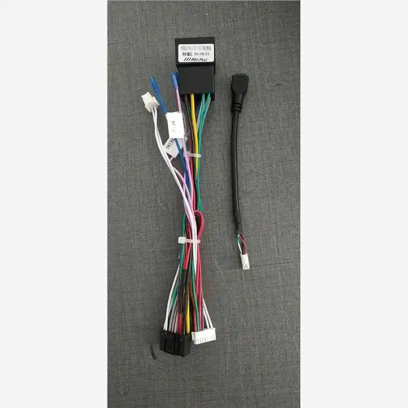 QSZN Cavo autoradio 16pin Cablaggio di alimentazione Android Multimedia per PEUGEOT 207 2006-2010