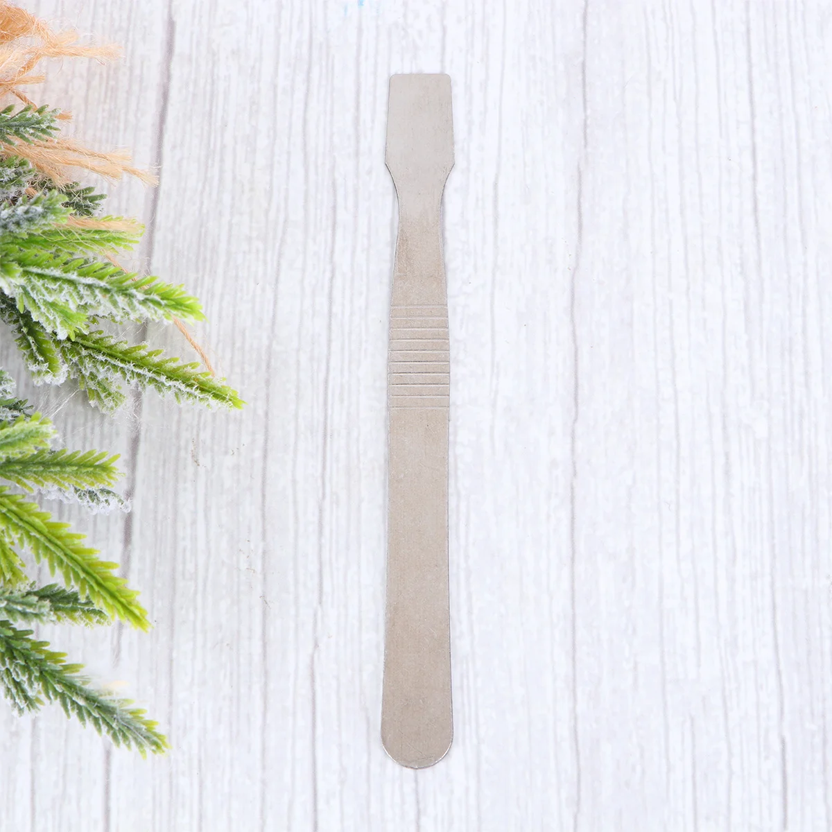 معجون القصدير خلط اللوحي صدفي معدني مفتوح شل أداة مقبض سطحي خطوط مضادة للانزلاق مادة الذاكرة