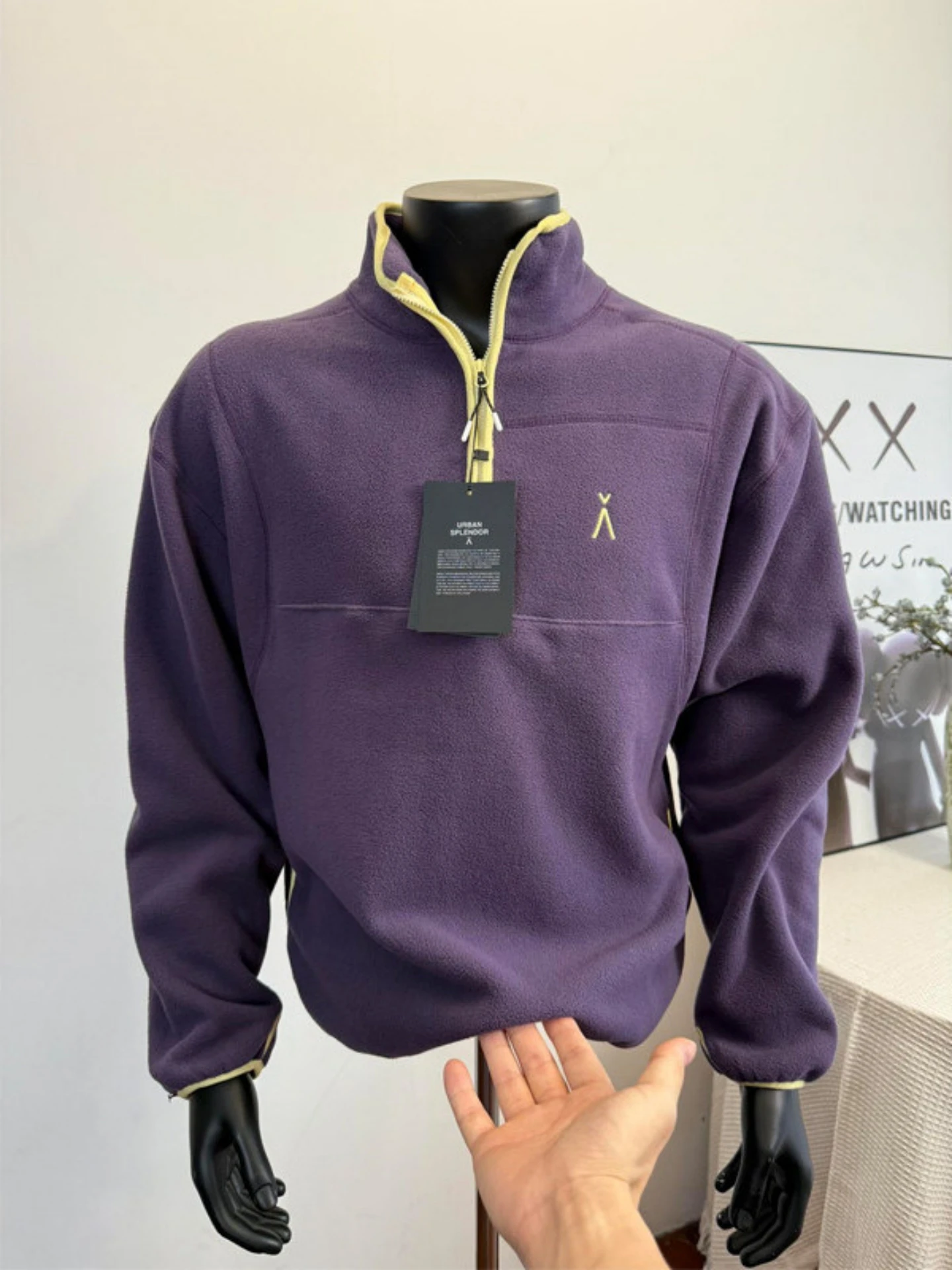 

Мужская утепленная флисовая толстовка на молнии свободного кроя с длинными рукавами, теплая и удобная, из полиэфирного волокна, для осени и зимы