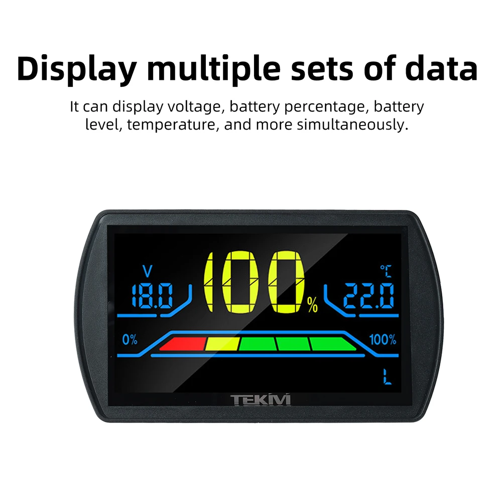 DC 7–100V 2 Wire Digital Voltmeter Battery Voltages Indicator Tester Universal for Lithium LiFePO4 Battery Repair Tool