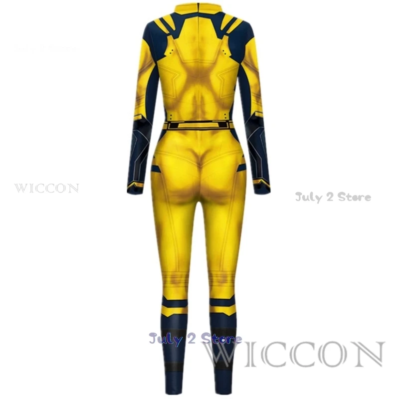 Film superbohater James Howlett Logan 3D Wilson 3D kombinezon Catsuit mężczyźni kostiumy Cosplay Zentai Halloween body