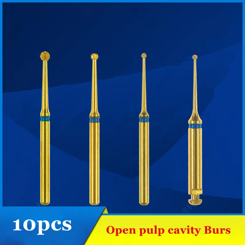 

10pcs Dental Pulpotomy access Open pulp cavity Bur kit Preparation FG burs