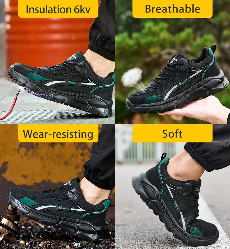 Neue Sicherheitsschuhe, durchtrittsichere Arbeitsschuhe, modische Sicherheitsschuhe, Schutzschuhe für Herren, Arbeitsstiefel – Detail 8