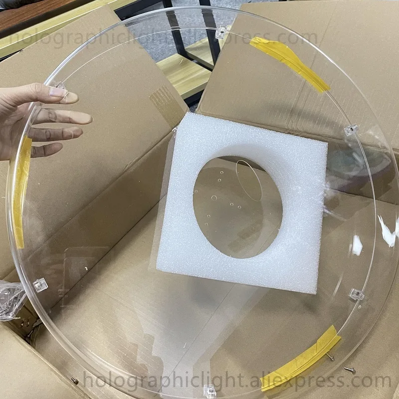 50cm Cover For 3D Hologram Advertising Display LED Fan Projector Light Transparent Protective Cover for 3D Hologram Projector