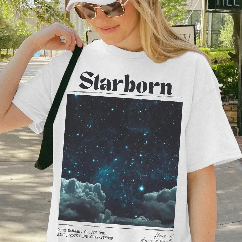 

Women Cotton T Shirt Starborn Ruhn Danaan Shirt LICENSED Crescent City Shirt SJM Universe Bookish Merch Tee Hunt Athala Shirt